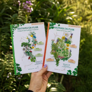 COMBO de los 2 libros “Nativas en flor”. Plantas de Pampa y Espinal + Selva y Delta Paranaense